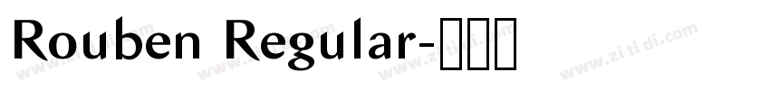 Rouben Regular字体转换